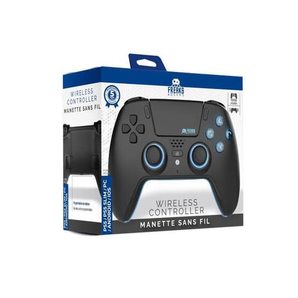Spelkontroll - TRADE INVADERS - PS5 LED - Bluetooth - Dynamisk LED-belysning - Batteri 1000 mAh Svart