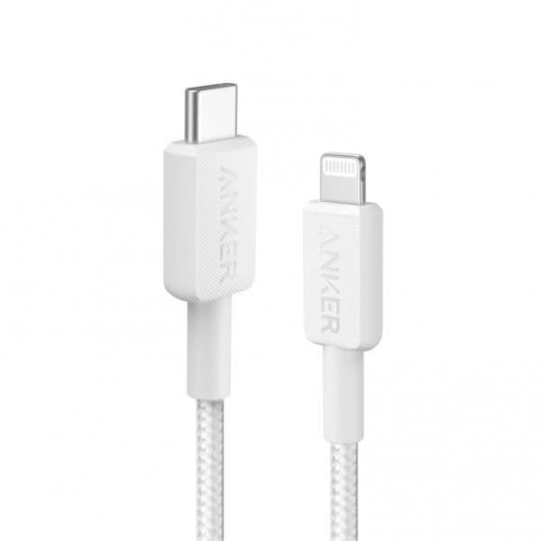 USB-C till Lightning-kabel - ANKER - 322 - 1,8m - Nylon - 30W