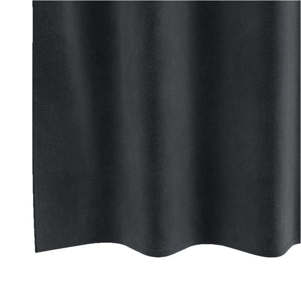 Opaquefördrag - Mörkgrå sammet - 140x140 cm - Ögla - Nutida stil antracit