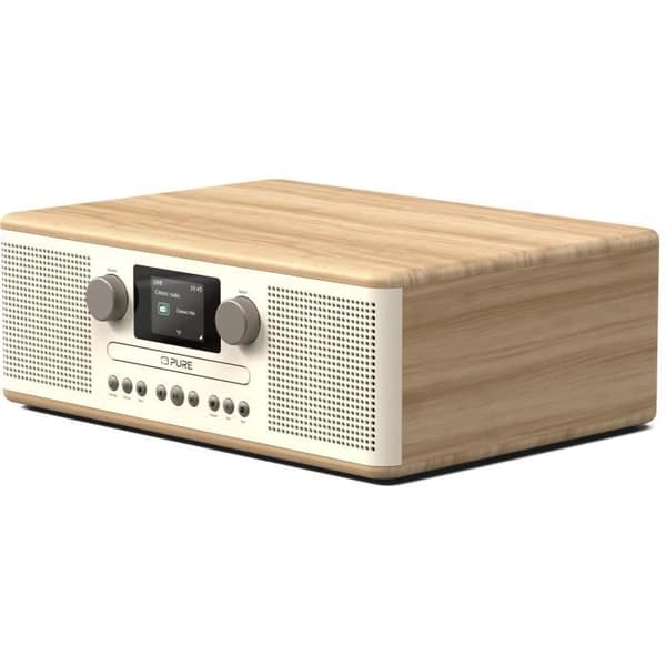 CD-spelare & digitalradio - PURE - Classic C-D6 - Bomull Vit/Ek Vit bomull/ek
