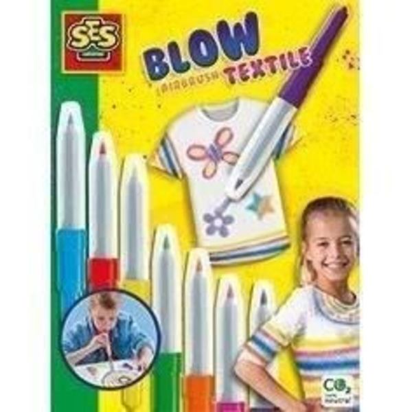 Blow airbrush pennor - SES CREATIVE - Textil - Flerfärgad - Barn - Gul Flerfärgad