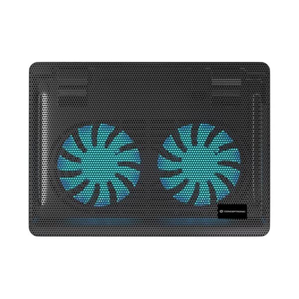 Kylning - ventilation - vattenkylning Conceptronic - CNBCOOLPAD2F - 2-fläktars bärbar kylplatta