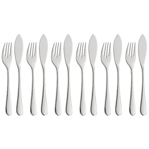 WMF fiskbestickset Merit 12 delar Cromargan protect 11.4035.6346