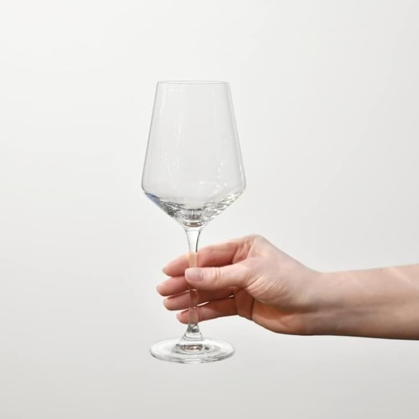 Vitt glas för vitt vin - KROSNO - Avant-Garde - Set med 6 - Kristallglas - 390 ML Transparent