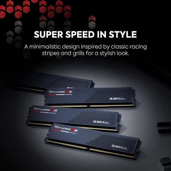 G.Skill RipJaws S5 32 GB (2 x 16 GB) DDR5 5600 MHz CL28 - Svart - Dual Channel Kit 2 DDR5 PC5-44800 RAM - F5-5600J2834F1