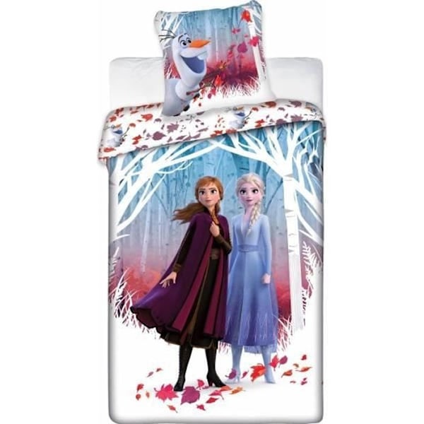 Sängset - Disney - Frozen 2 - Vändbart påslakan - 140x200 cm - 2 st