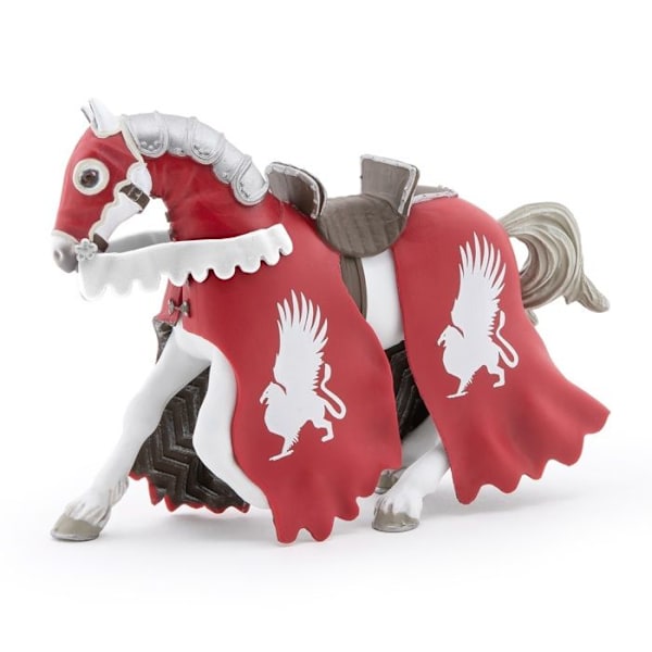 Horse of the Red Griffon Knight Figurine - Papo - Leksak för barn från 3 år och uppåt Röd