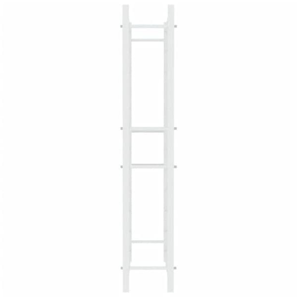 vidaXL Flaskställ för 72 flaskor Vitmetall 340912