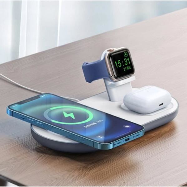 Mcdodo 3-i-1 dockningsstation för iPhone, Airpods, Watch CH-7060 Vit