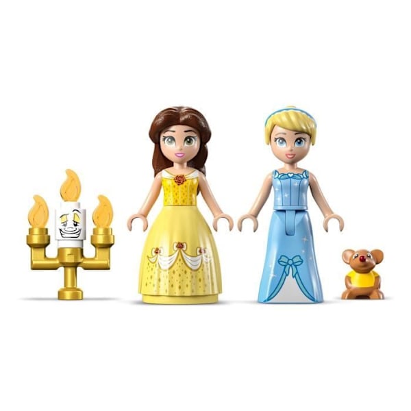 LEGO® Disney Princess 43219 kreativa slott, leksaksslott med Belle och Askungen minidockor Vit