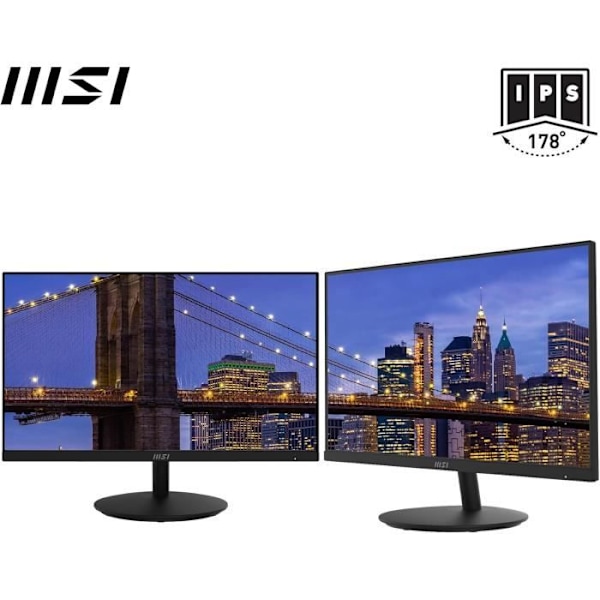 Skärm - MSI - MP242DE - 23,8 tum - IPS - HDMI - Inbyggda högtalare