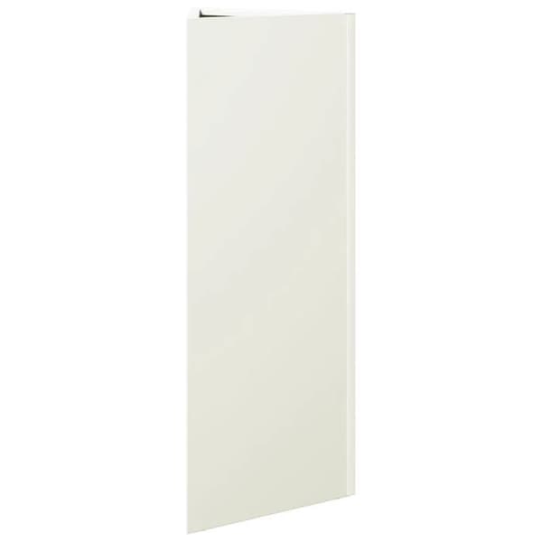 vidaXL Blomlådor 2 st vit triangulär 30x26x75 cm stål 851146