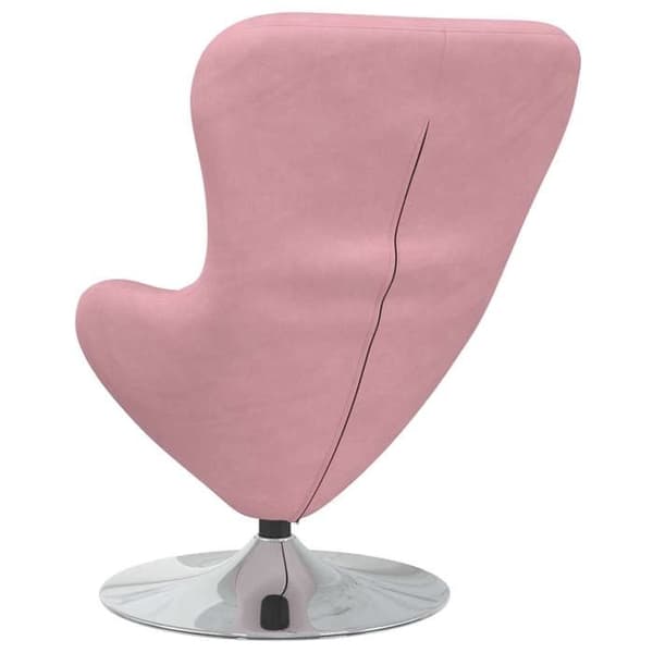 vidaXL Äggfåtölj Rosa Sammet 42002728