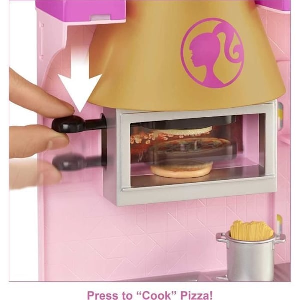 Barbies restaurang - MATTEL - Barbies restaurang - Roligt spel - Rosa - Barbie Dreamtopia
