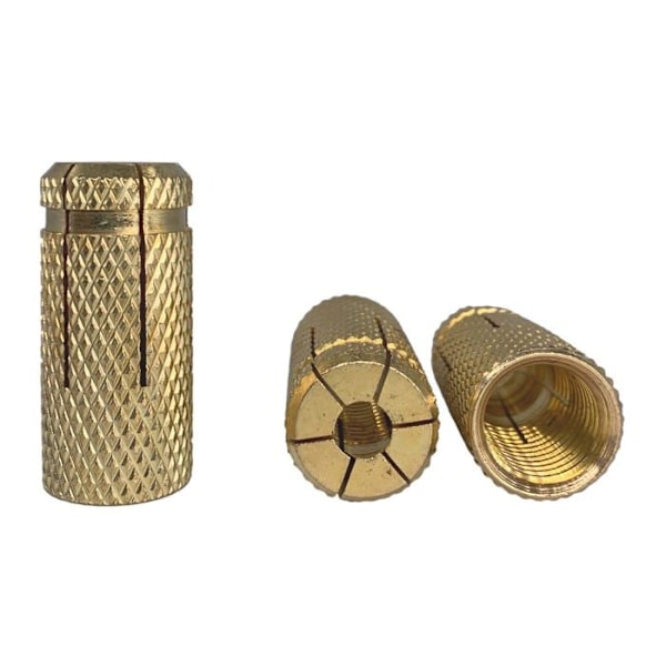Marcopol - 1 - Förpackning med 4 M6 x 42 mm mässingspinnar, expansionsbulthylsa, expansionspinnar (4, M6 x 42 mm)