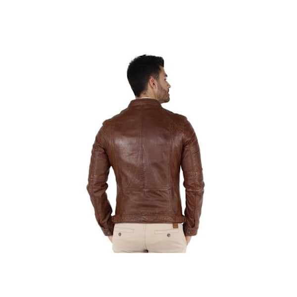 Blouson Oakwood Casey i läder ref 34483 Tabak kastanj M