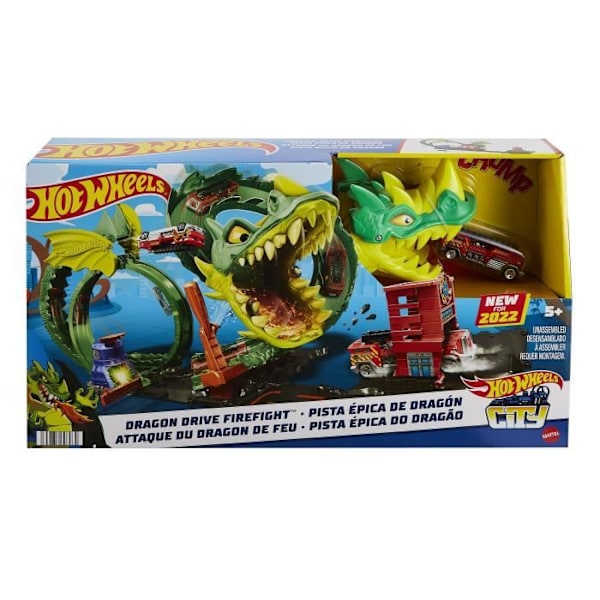 Hot Wheels - Dragon Attack Playset - Playset Flerfärgad