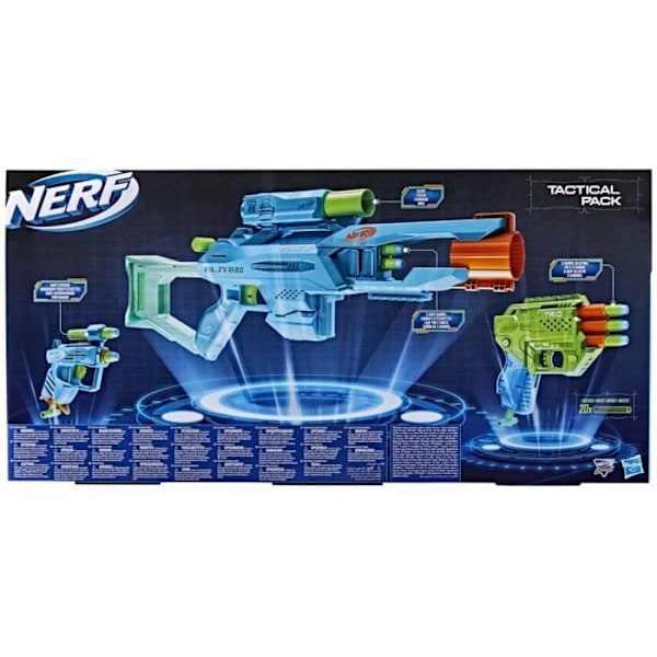 Nerf Elite 2.0 Tactical Pack - NERF - Operator DB-2, Trio TD-3, Ace SD-1 - 20 pilar ingår Flerfärgad