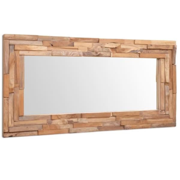 MVS Dekorspegel Teak 120 x 60 cm Rektangulär ®Contemporary®ZFQSGD®