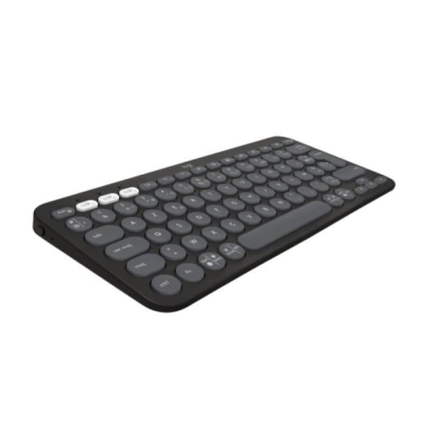 LOGITECH - Trådlöst tangentbord - Pebble Keys 2 K380s - Bluetooth - Easy-Switch-knapp - Grafit - (920-011803)