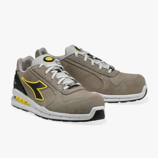 SKOR SÄKERHET - Diadora - RUN NET AIRBOX LOW S3 SRC - Grå - Läder - Unisex Grå 42