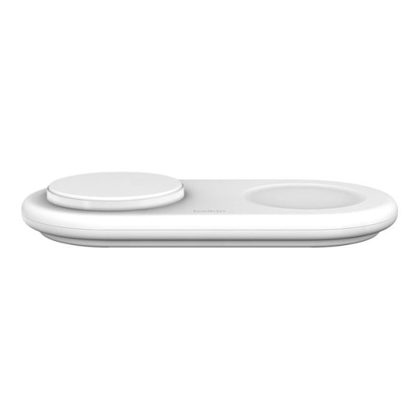 Trådlös laddningsplatta - Belkin - BoostCharge Pro 2-i-1 - Magnetisk - Vit - 15 Watt Vit