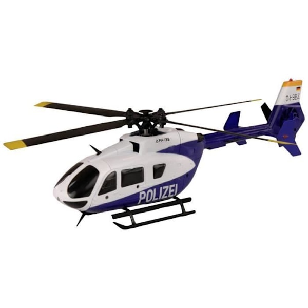 RC Helikopter - AMEWI - AFX-135 Polizei - Vit - Utomhus - 14 år Vit, blå och svart