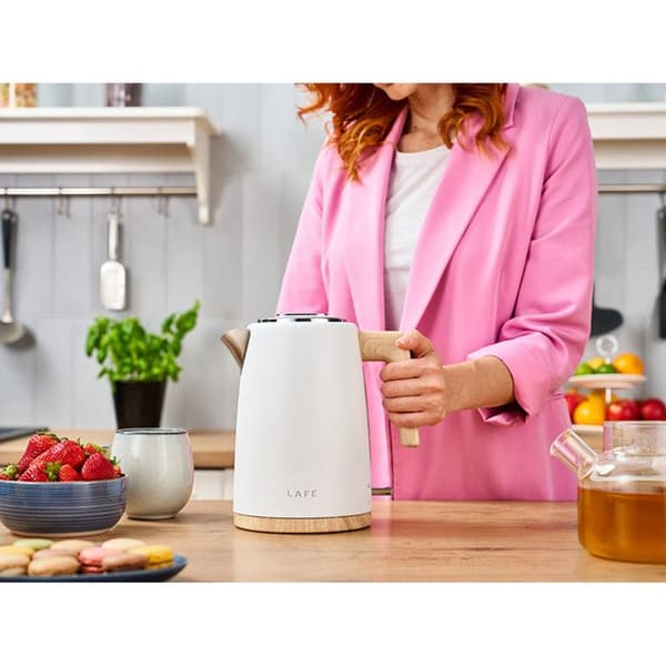 Elkittel - LAFE - Scandi - 2200W - 1,7L - Vit rostfritt stål Vit