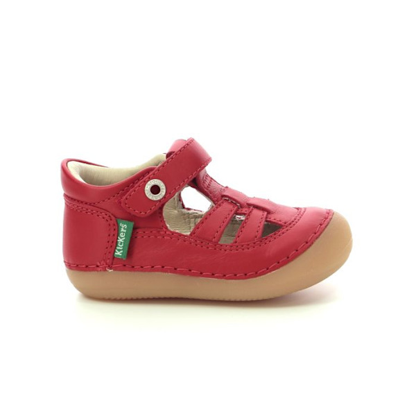 Salomés - KICKERS - Sushy - Läder - Röd - Klemm fast med Velcro Röd 18