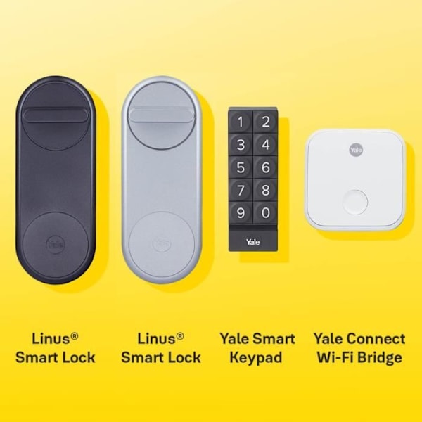 YALE SMART KEYPAD kodtangentbord - Svart - Kompatibel med Linus och utan nycklar Svart