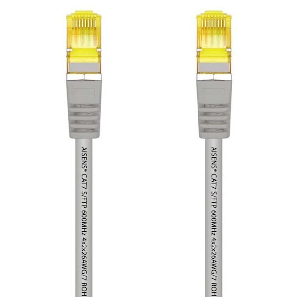 OCIODUAL Aisens RJ45 Ethernet-kabel 3m Kat.7 600Mhz LSZH SFTP PIMF LAN Lokal nätverksladd Grå för PC Laptop PS5 A146-0336