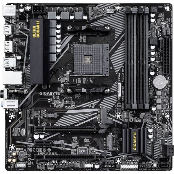 Moderkort - GIGABYTE - B550M DS3H AC R2 - Format Micro-ATX - Chipset AMD B550 - DDR4 & PCIe 4.0 - WiFi AC