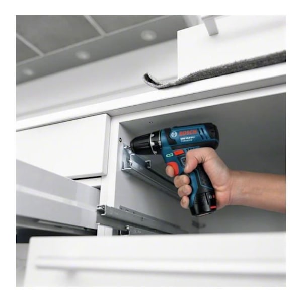 Bosch Professional GSB 12V-15 borrhammare + 25 tillbehör + 2 batterier 2,0Ah + väska - 06019B690K