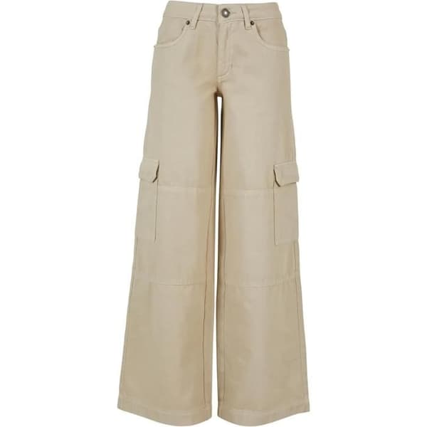 Urban Classics dam cargo jeans - off-white Äggskal 30