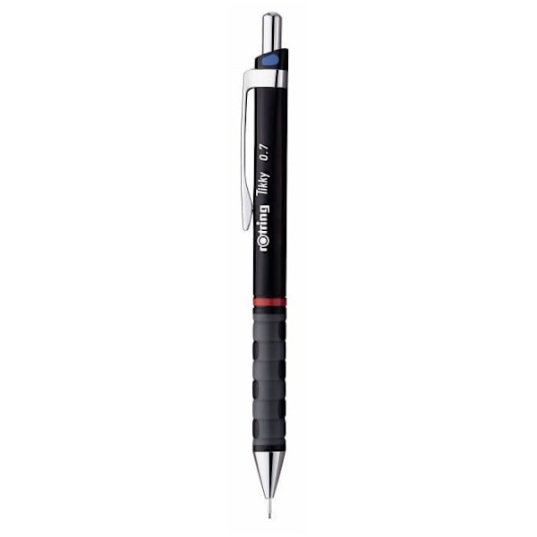 rOtring Tikky färgkodad mekanisk penna, svart kropp, 0,70 mm