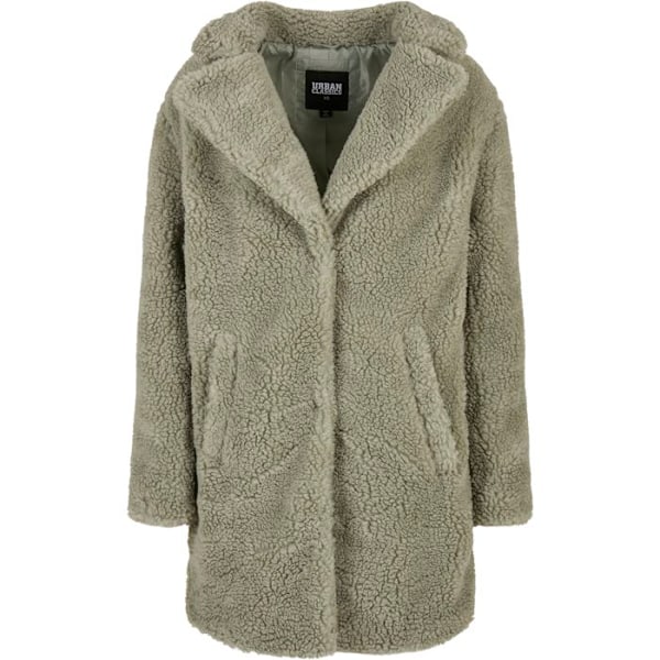 Manteau dam - Urban Classics - Oversized Sherpa - Grön - Stora storlekar - Urban elegans grön XXXL
