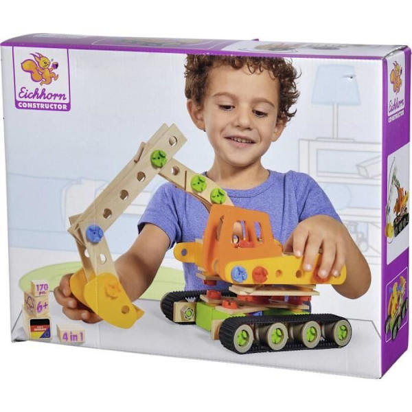 Eichhorn Constructor byggnadselement Antal stycken: 170 Antal modeller: 4 Åldersklass: från 6 år
