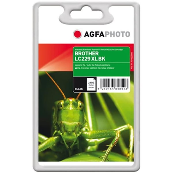 AGFA FOTO - AGFAPHOTO AGFAPHOTO APB229BD CARTUCCIA D'Inchiostro NERO APB229BD ~ 2400 SIDOR 50ML AGFAPHOTO LC229XLBK