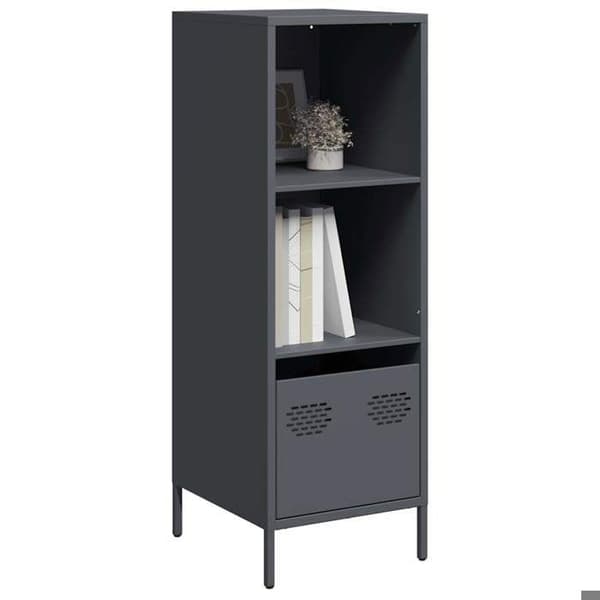 vidaXL Buffé hög antracit 35x39x103,5 cm stål 851378
