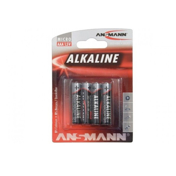 Alkaliskt mikrobatteri (AAA) - 4 st