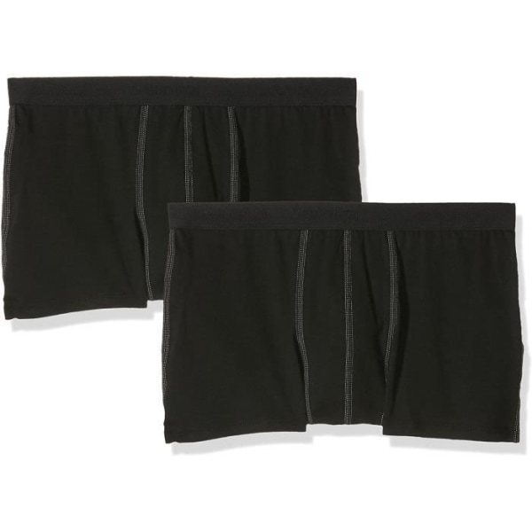 Sloggi Mens 24/7 2P enfärgade boxershorts, svarta, små (tillverkares storlek:32) Svart 32