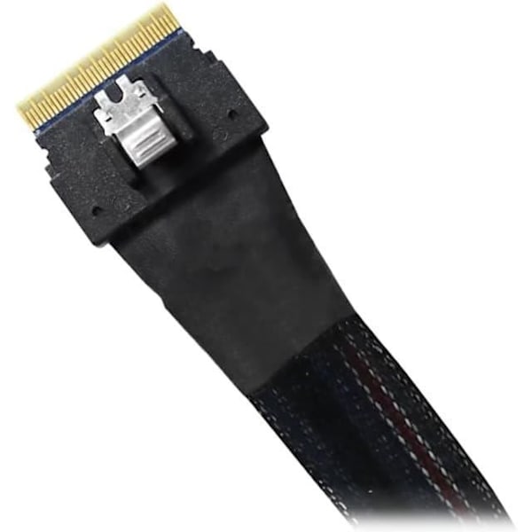 Data cable - Icy Dock - MB306L-B - SlimSAS SFF-8654 8i to 2 SFF-8654 4i - 50 cm - PCIe 4.0
