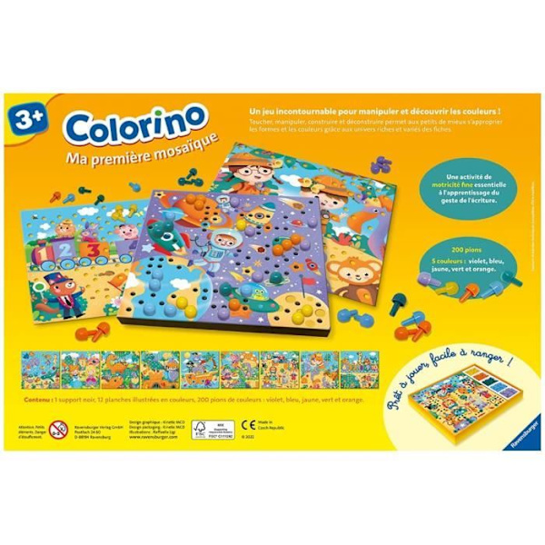 Ravensburger - Colorino Min första mosaik Flerfärgad