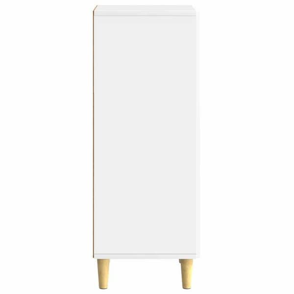 vidaXL Buffé Vit glänsande 33 x 34,5 x 90 cm Ingenjörsträ 894599