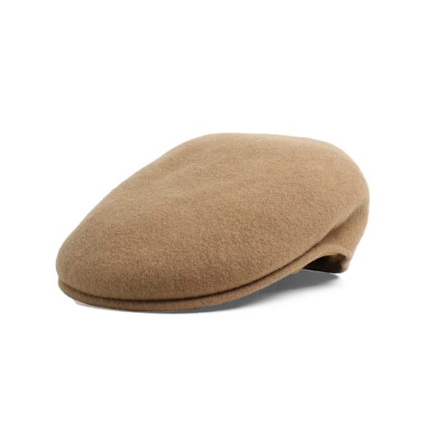 Casquette - Kangol - WOOL 504 - 100% ull - Färg Camel - Osynlig skärm Kamel M