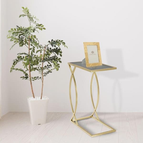Sidobord Design "Glam" 60cm Svart & Guld