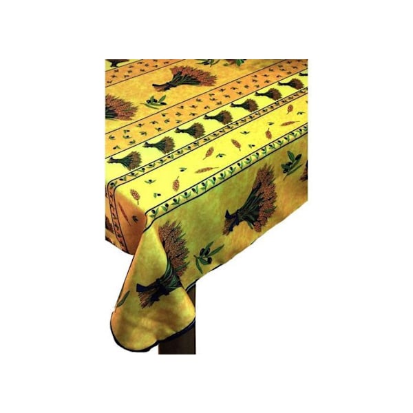 Duk - Provençale - Gulvete Kvast - 150x240cm - Fläckresistent - Polyester Gul