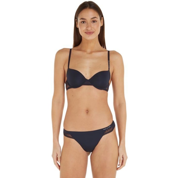 Tommy hilfiger stringtrosa - tanga - UW0UW02473 - Stretchtrosa i spets för damunderkläder Desert Sky M
