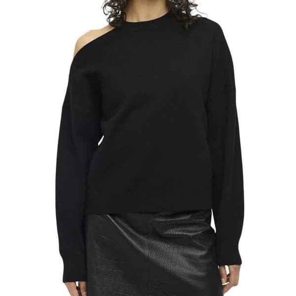 Pull Noir Femme Object Gunvor Svart M