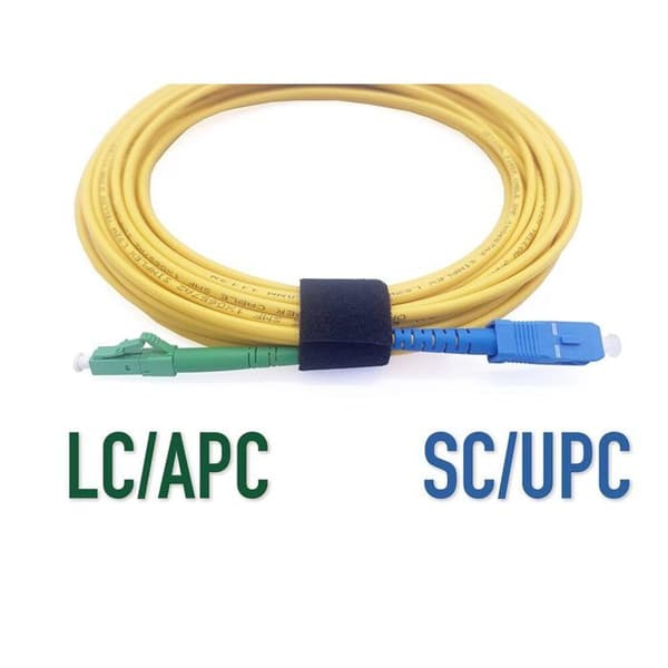 LC/APC till SC/UPC enkelriktad monomode fiberoptisk kabel, 9/125μm LSZH optisk patchkabel (REF: 19464) - 3M